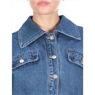 838 BLUE Куртка джинсовая женская (100% хлопок)