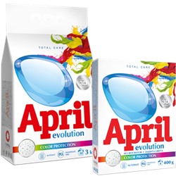 April Стиральный порошок Evolution color protection Автомат