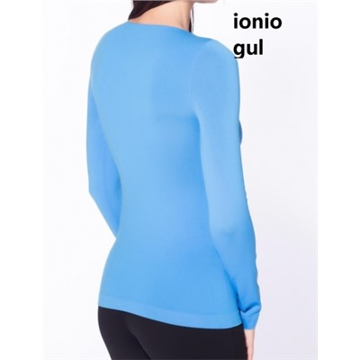 GIULIA кофточка бесшовная MAGLIA SCOLLO TONDA MANICA LUNGA