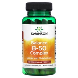 Swanson Balance B-50 Complex - 100 капсул - Swanson