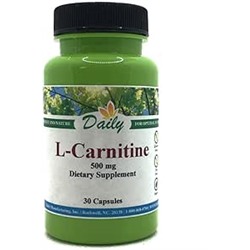 Daily's L-Carnitine, L-Tartrate (500 mg) No excipients, Gluten Free, Soy Free, Vegan