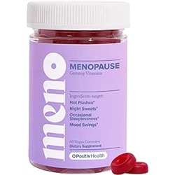 MENO Gummies for Menopause, 30 Servings (Pack of 1) - Hormone-Free Menopause Supplements for Women With Black Cohosh & Ashwagandha KSM-66 - Helps Alleviate Hot Flashes, Night Sweats, & Mood Swings