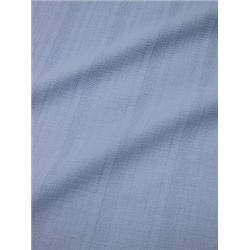 Брак(цена снжена) Фактурный хлопок "Рельефные полоски" цв.винтажно-голубой , ш.1.44м, хл-100%