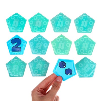 Мемо-игра: развивающие наклейки - присоски многоразовые для игры в ванной «Весёлый счёт» найди пару, 6 пар, 12 стикеров EVA
