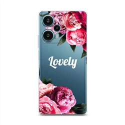 Силиконовый чехол Lovely flowers corner на Poco F5