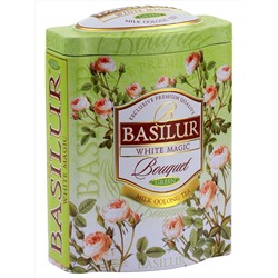 Чай зеленый Basilur Букет «Белое волшебство» 100 г (ж/б)