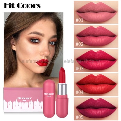 Набор матовых помад FIT COLORS Lipstick 5in1