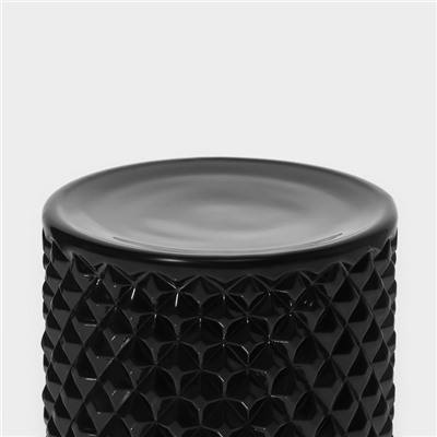 Сахарница стеклянная Доляна «Малифисента», 280 мл, 8,5×14 см, цвет чёрный