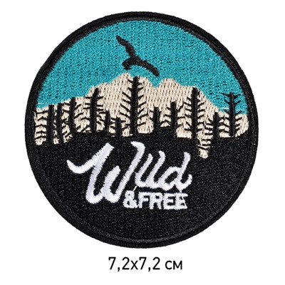 Термоаппликации арт.TBY-2213 Wild&Free 7,2х7,2см