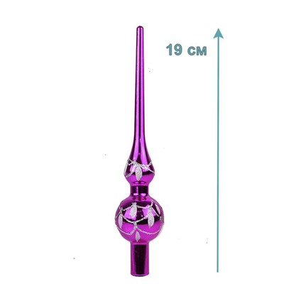 Новогоднее украшение Наконечник для ёлки19см