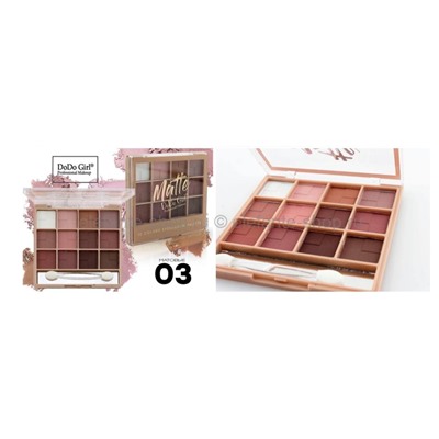 Палетка теней DoDo Girl Matte 12 Colors Eyeshadow Palette (37)