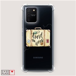 Противоударный силиконовый чехол Travel the world bag на Samsung Galaxy S10 Lite