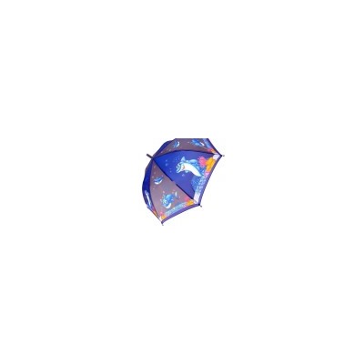 Зонт детский DINIYA арт.2618 полуавт 19"(48см)Х8К рыбы
