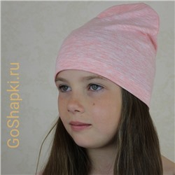Летняя шапка "Розовый меланж"