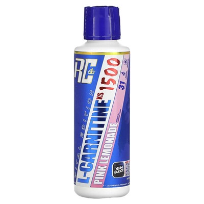 Ronnie Coleman Vital Edition, L-Carnitine XS 1500, розовый лимонад, 16 жидких унций (473,28 мл)