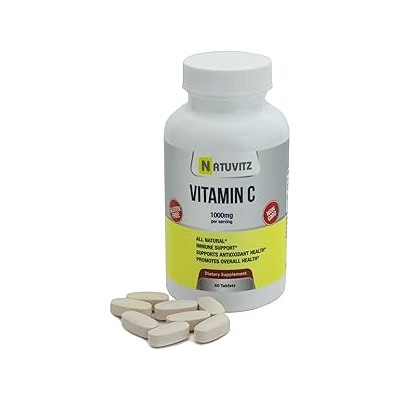 Natuvitz Vitamin C 1000mg, Supplement for Immune (60 Tablets)