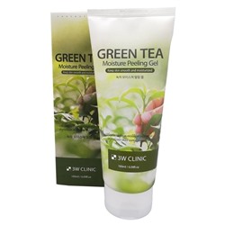 3WClinic *Green Tea Moisture Peeling Gel Пилинг-гель для лица с экстрактом зелен
