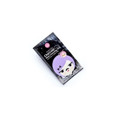 Угольная маска-патч для носа от черных точек (1 шт) Cathy Doll / Cathy Doll Charcoal Nose Cleansing Strip 1 Pcs.