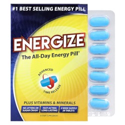 Isatori Energize, Таблетка для энергии на весь день, 28 таблеток