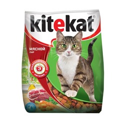 Сухой корм KiteKat "Мясной пир" для кошек, 350г