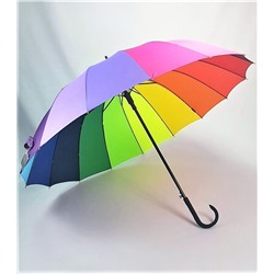 Зонт-трость женский DINIYA арт.CH006 (810) полуавт 27(68см)Х16К радуга