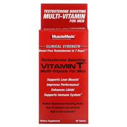 MuscleMeds Vitamin T, Повышение Тестостерона Мультивитамин для Мужчин - 90 таблеток - MuscleMeds