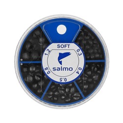 Грузила Salmo дробь soft, набор №1, 5 секций, 0.3-1.2 г, 60 г