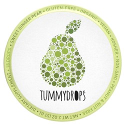 Tummydrops Сладкая имбирная груша, 18 капель, 2 унции (57 г)