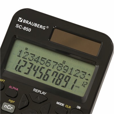 Калькулятор инженерный двухстрочный BRAUBERG SC-850 (163х82 мм), 240 функций, 10+2 разрядов, 250525