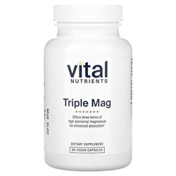 Vital Nutrients Triple Mag - 90 веганских капсул - Vital Nutrients