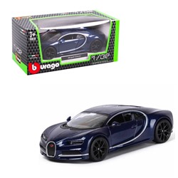 BBurago. Модель "Bugatti Chiron" 1:32 синий арт.43060