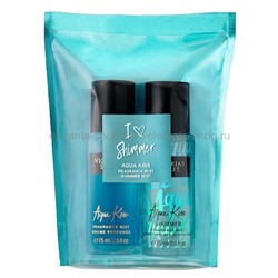 Подарочный набор I love shimmer Victoria Secret Aqua Kiss Fragrance Mist (КО)