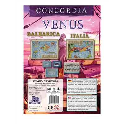 Наст. игра "Concordia Venus: Balearica/Italia"(Конкордия: Балеарские ост-ва/Италия) арт.PDV09725