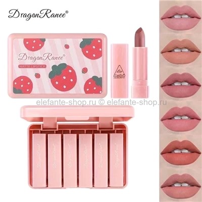 Набор помад Dragon Ranee Matte Lipstick 6 штук (106)