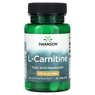 Swanson L-Carnitine, 500 mg, 30 Tablets