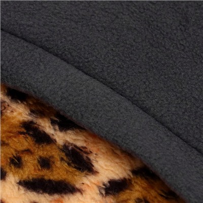 Толстовка с капюшоном "Леопард", размер XS (ДС 20, ОШ 26, ОШ 28 см)
