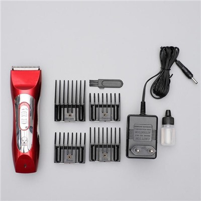 Машинка для стрижки Pet Clipper электрическая, 3 Вт, красная