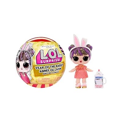 L.O.L. Surprise! Year of The Rabbit Doll Good Luck Sweetie- with Collectible Doll, 7 Surprises, Limited Edition Doll, Accessories, Pet, Lunar New Year Theme- Great Gift for Girls Age 4+