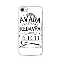 Силиконовый чехол Avada kedavra bitch на iPhone 7