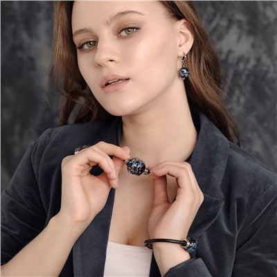 Серьги из муранского стекла NEMESIS LS3357