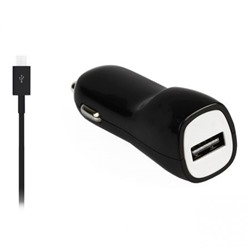 Зарядное автомобильное устройство Smartbuy NITRO, 1A, кабель microUSB, черное (SBP-1501MC)