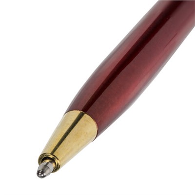 Ручка подарочная шариковая BRAUBERG "Slim Burgundy", корпус бордо, линия письма 0,7 мм, 141403