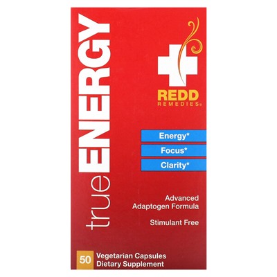 Redd Remedies TrueEnergy, 50 вегетарианских капсул
