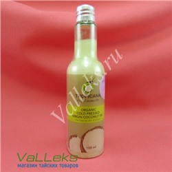 Натуральное кокосовое масло для тела и волос Лаванда Tropicana Organic Cold Pressed Virgin Coconut Oil Lavandera, 100мл