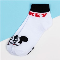 Носки "Mickey Mouse", Микки Маус, белый, 12-14 см