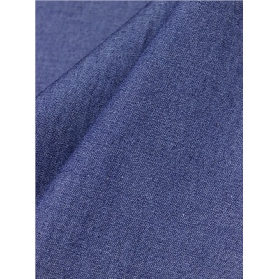 Сорочечная джинсовая ткань цв.Темно-синий, ш.1.45м, хлопок-50%, вискоза-50%, 137гр/м.кв