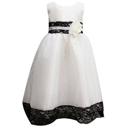 013013 Платье"Цветок" белый