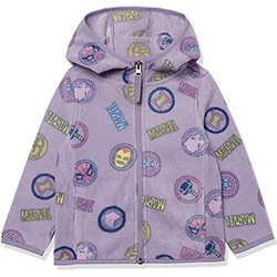 Amazon Essentials Disney | Marvel | Star Wars | Princess Girls and Toddlers' Polar Fleece Full-Zip Hoodie Jackets