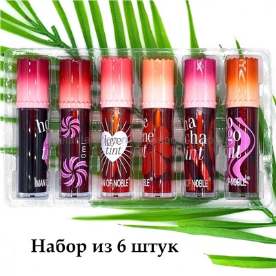 Набор тинтов для губ Iman of Noble Love Tint, 6 штук