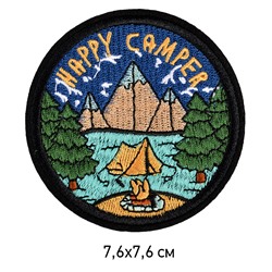 Термоаппликации арт.TBY-2214 Happy Camper 7,6х7,6см